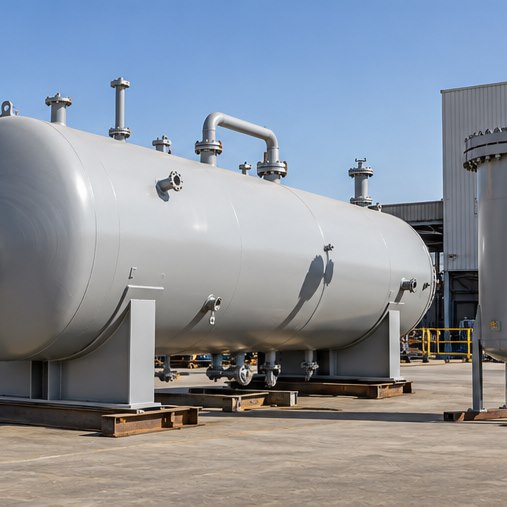 Static process equipment including pressure vessels