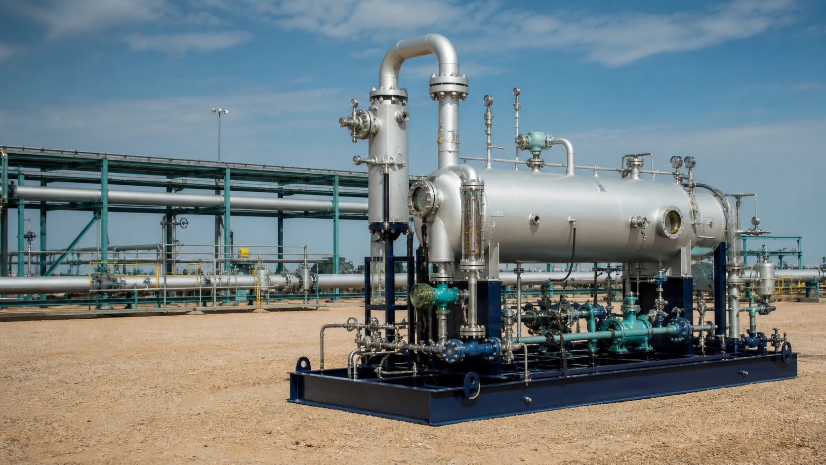 Two- and three-phase test separators